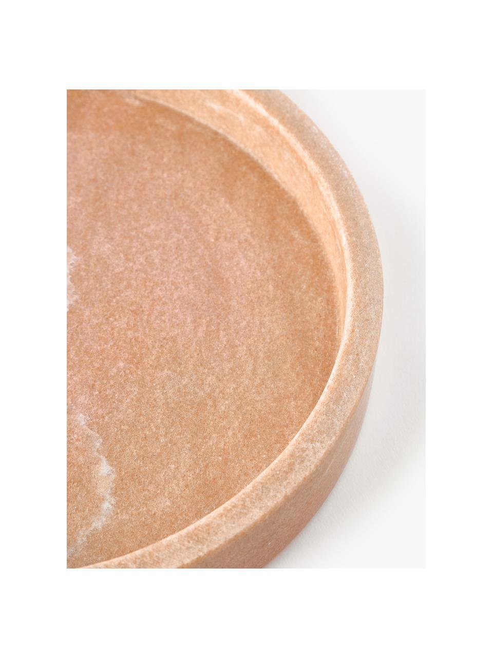 Plateau rond en marbre décoratif Venice, Marbre, Terracotta, marbré, Ø 25 cm