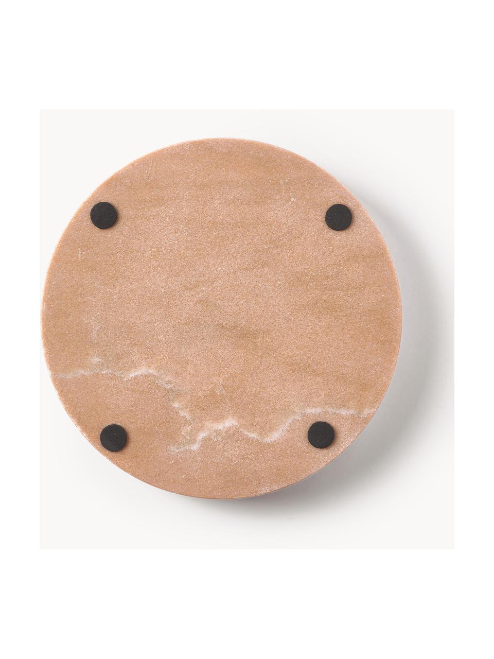 Plateau rond en marbre décoratif Venice, Marbre, Terracotta, marbré, Ø 25 cm