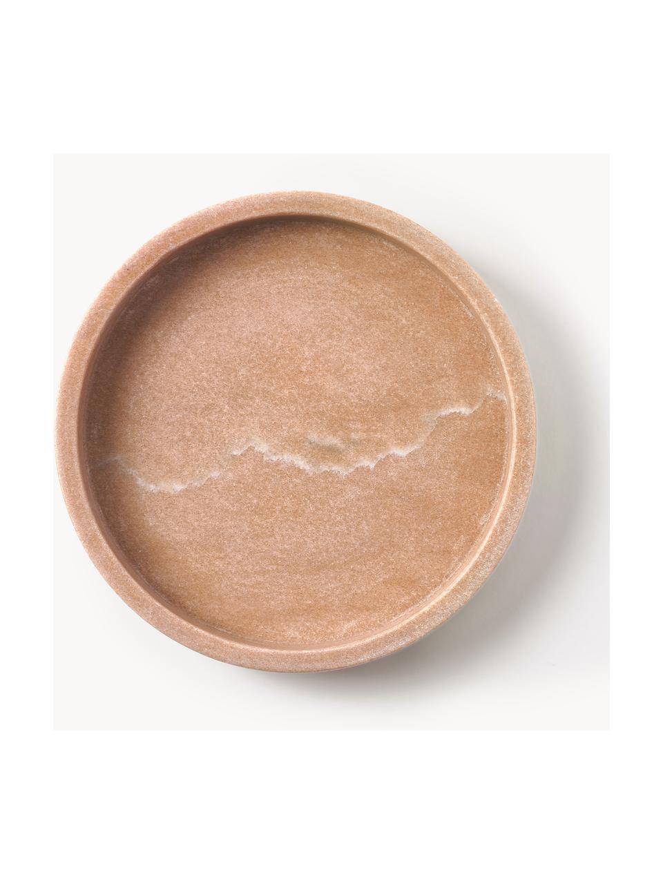 Plateau rond en marbre décoratif Venice, Marbre, Terracotta, marbré, Ø 25 cm