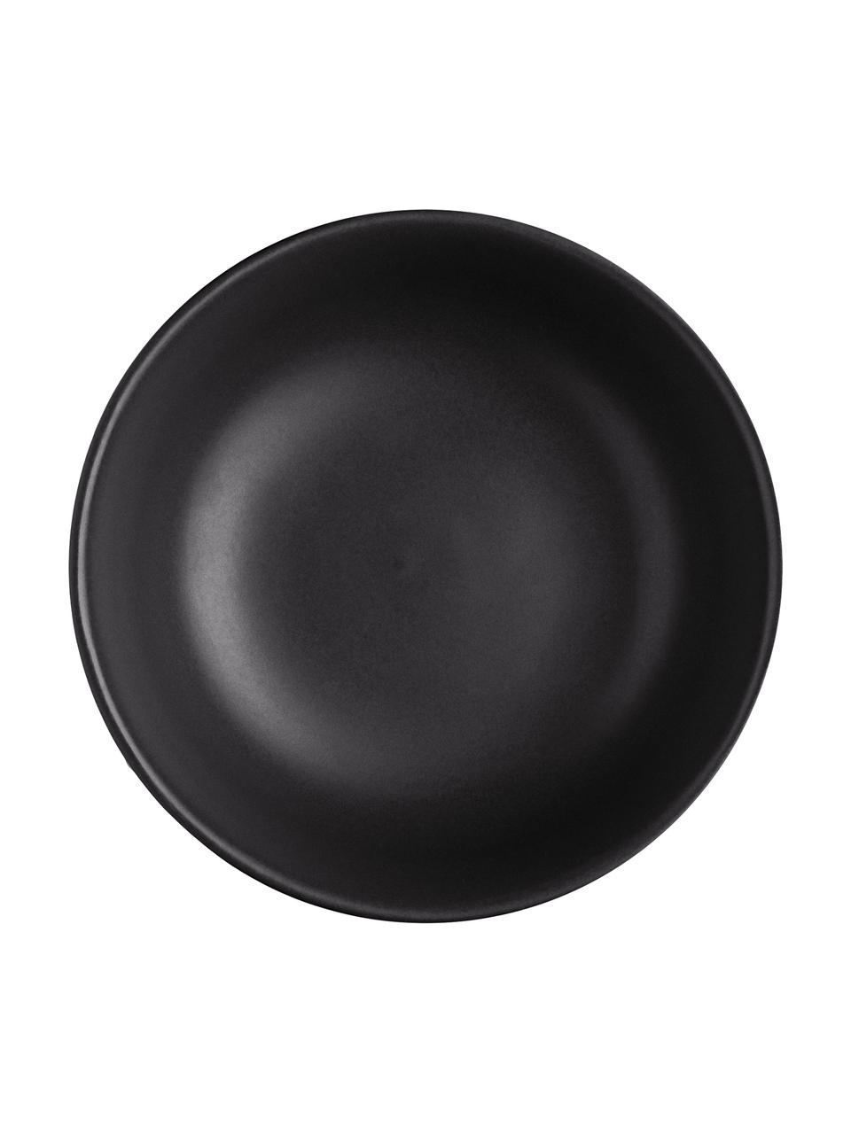 Schälchen Nordic Kitchen aus Steingut in Schwarz matt, 4 Stück, Steingut, Schwarz, matt, 400 ml