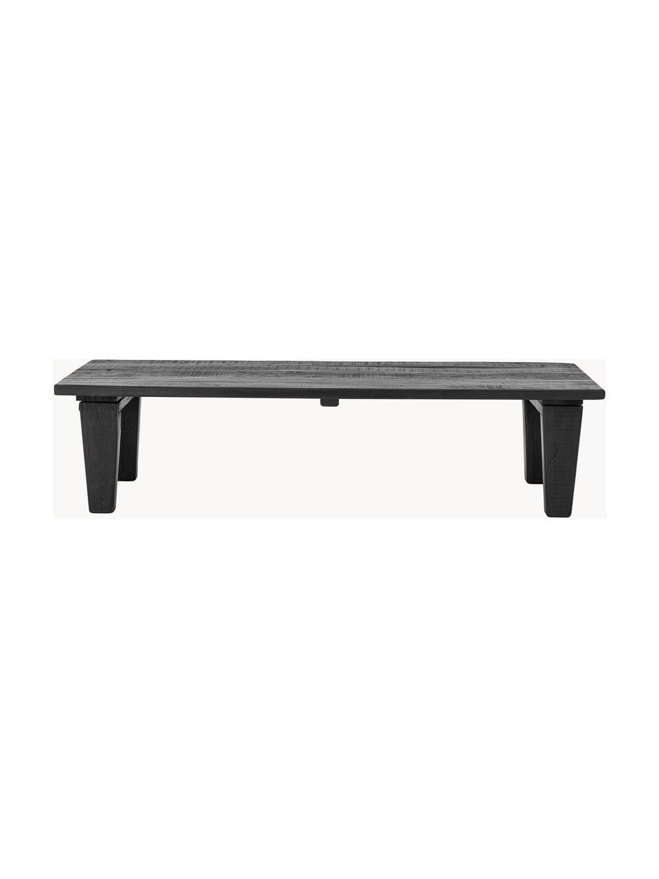 Table basse en bois Riber, Bois, Noir, larg. 150 x prof. 60 cm