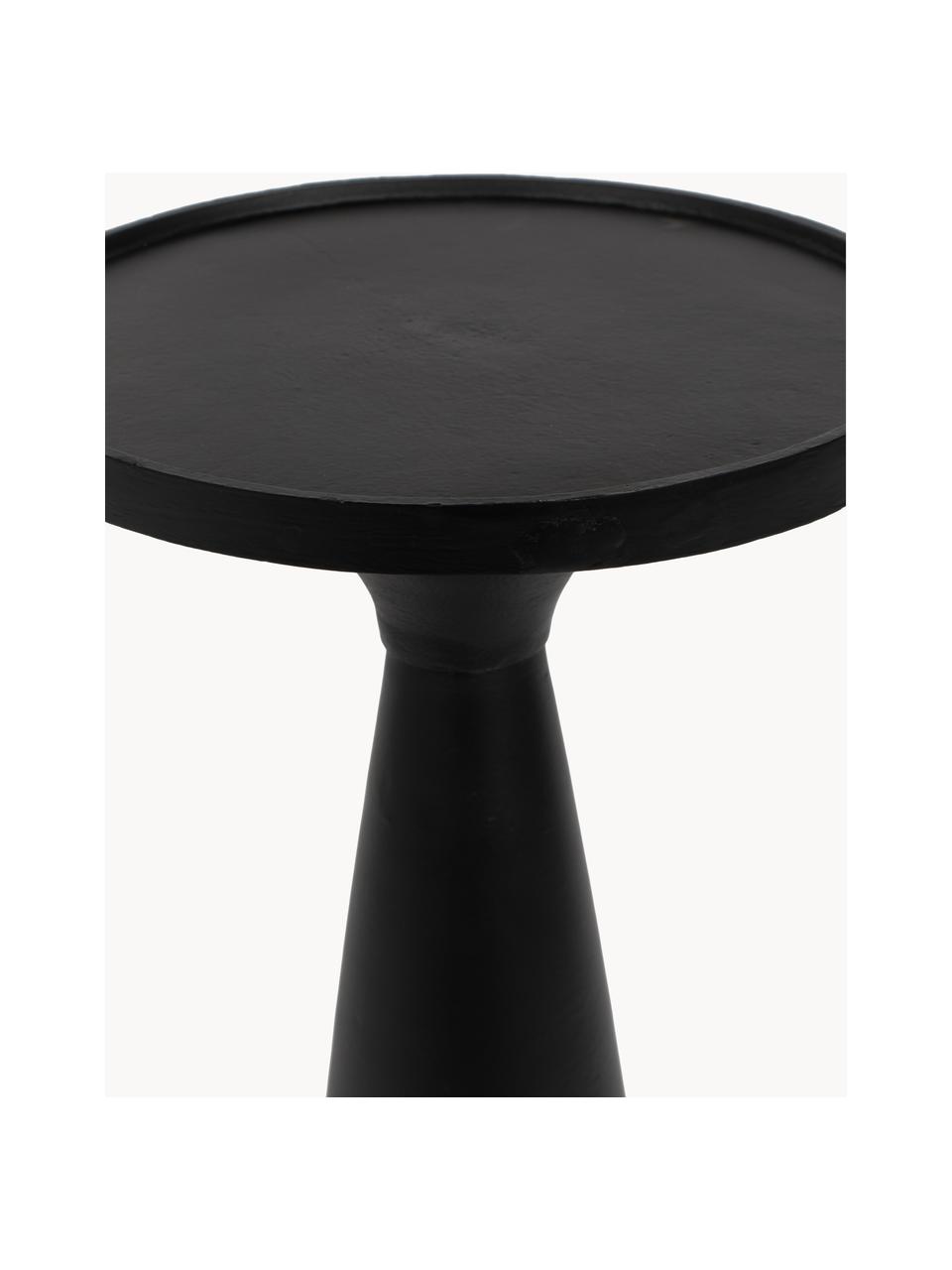 Table d'appoint Floss, Aluminium, revêtement par poudre, Noir, Ø 28 x haut. 56 cm
