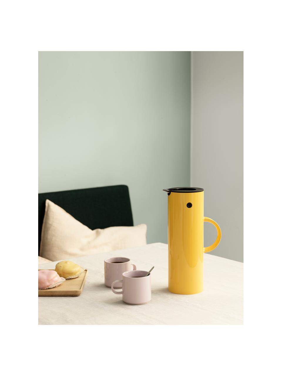 Termo EM77, 1 L, Plástico ABS con inserto de vidrio, Amarillo sol brillante, 1 L