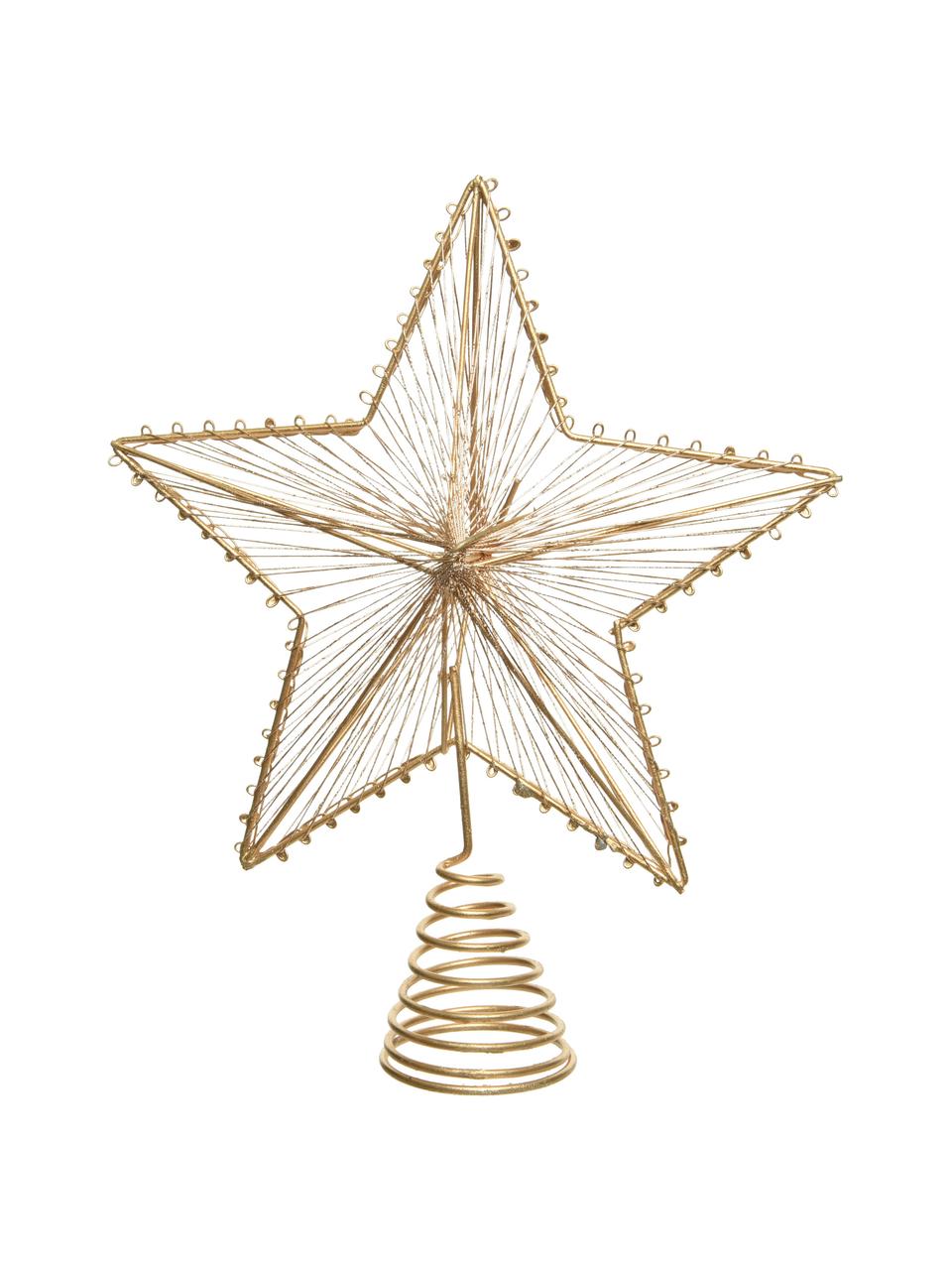 Estrella Árbol de Navidad Elise, Metal, Dorado, An 20 x Al 23 cm