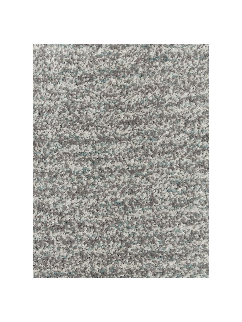 Passatoia soffice a pelo lungo Marsha, Retro: 55% poliestere, 45% coton, Grigio chiaro, Larg. 80 x Lung. 200 cm