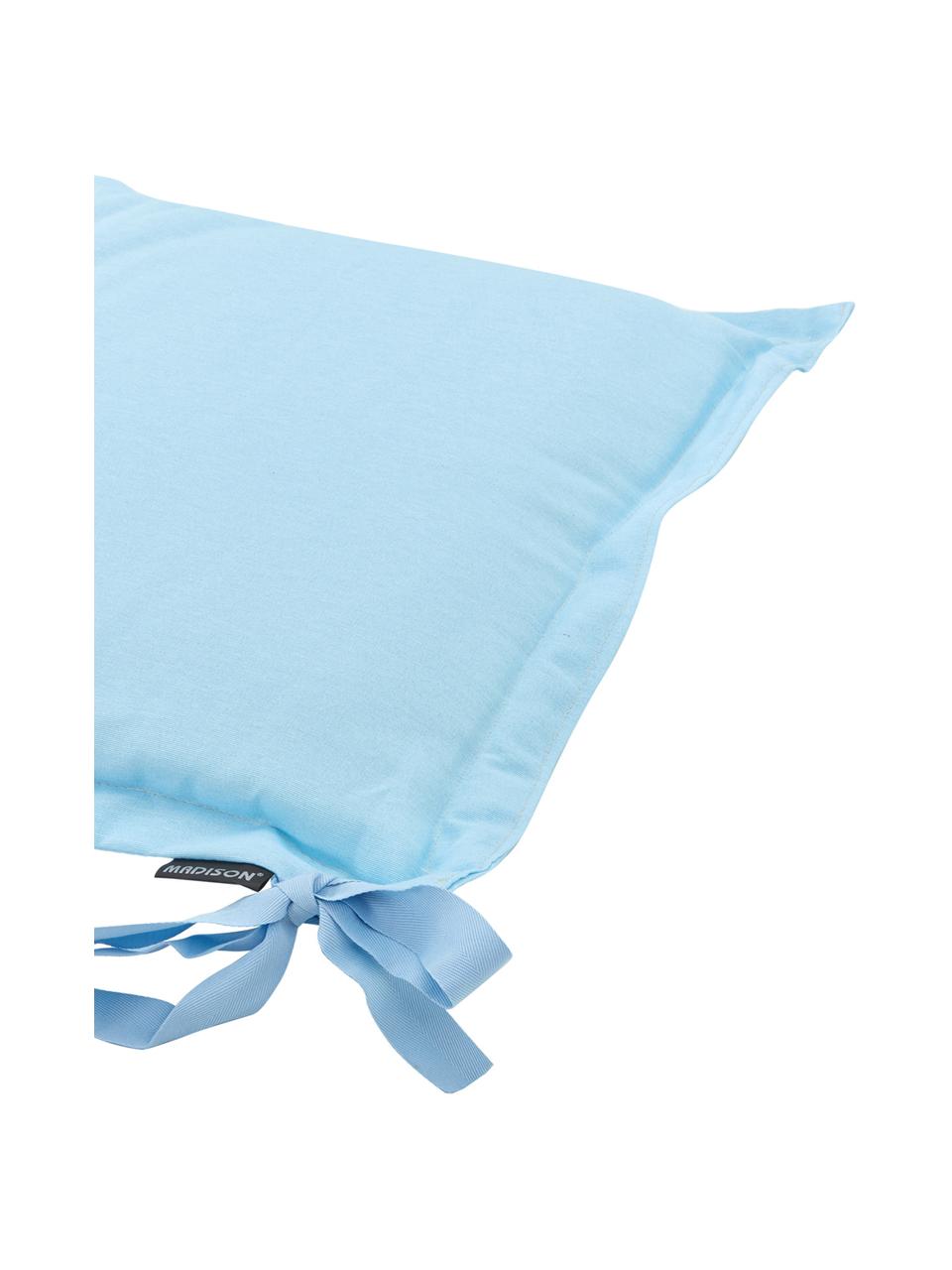 Coussin pour banc bleu ciel Panama, Bleu ciel