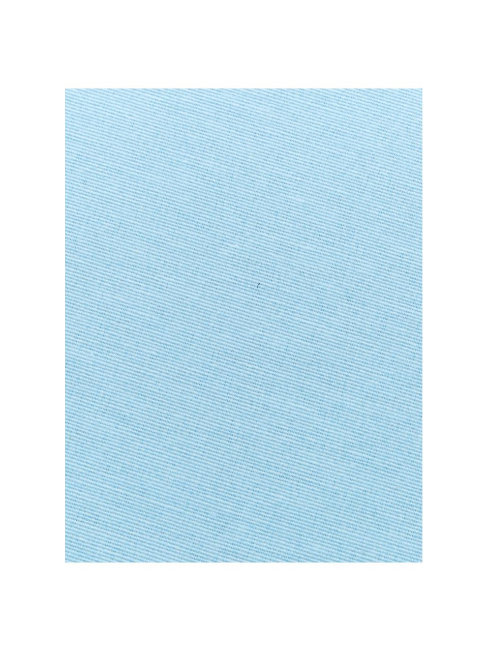 Einfarbige Bankauflage Panama in Hellblau, Bezug: 50% Baumwolle, 45% Polyes, Hellblau, 48 x 120 cm