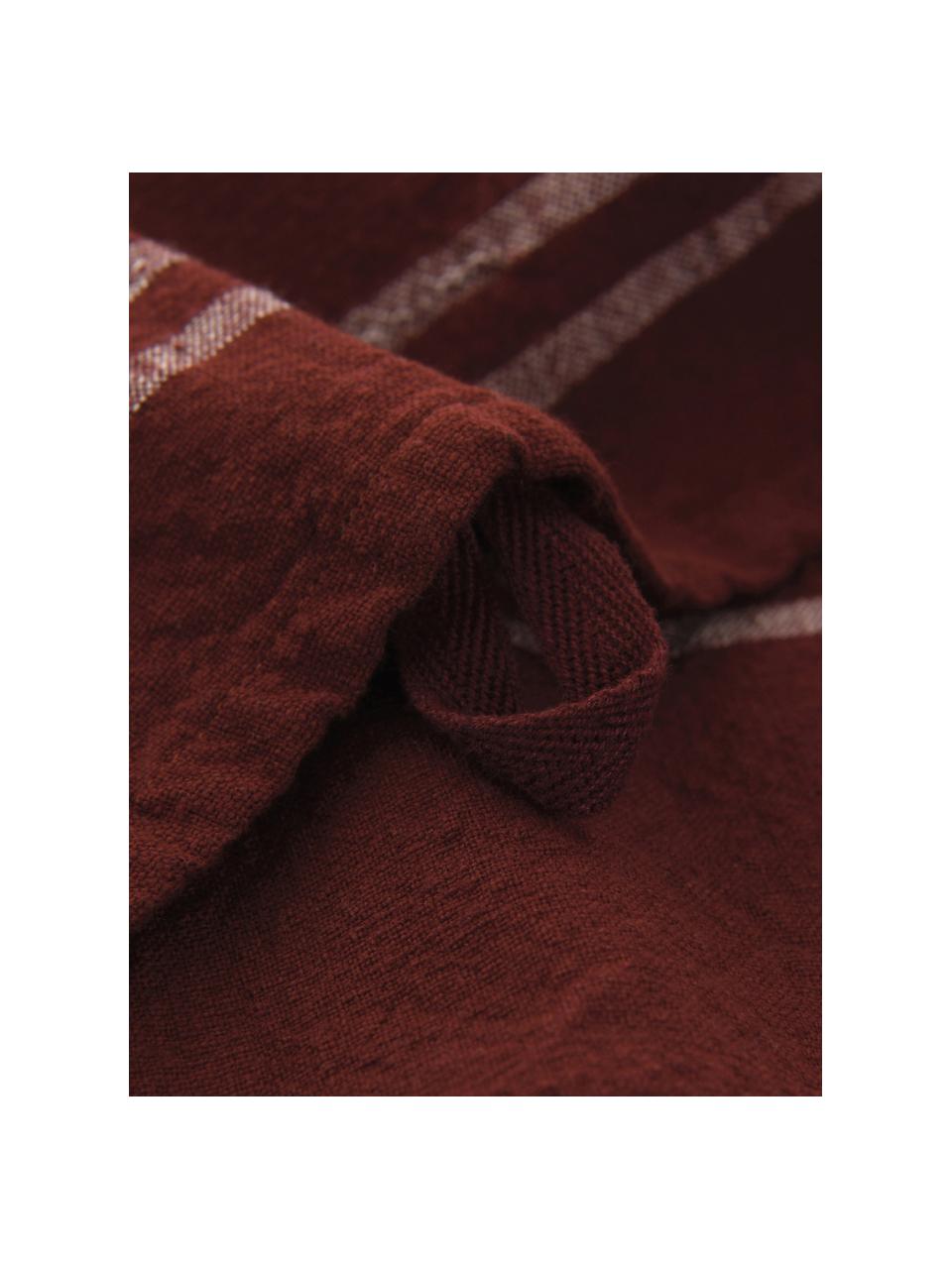 Bavlnená utierka Julianne, 100 % bavlna, Vínovočervená, béžová, Š 50 x D 70 cm