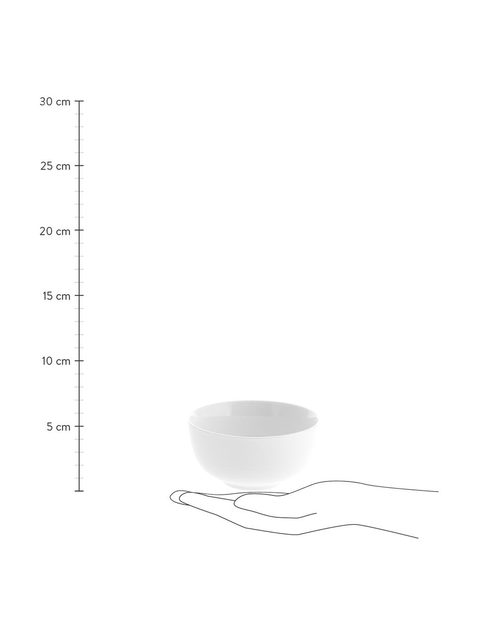 Porzellan-Schälchen Delight in Weiß, 4 Stück, Porzellan, Weiß, Ø 14 x H 7 cm
