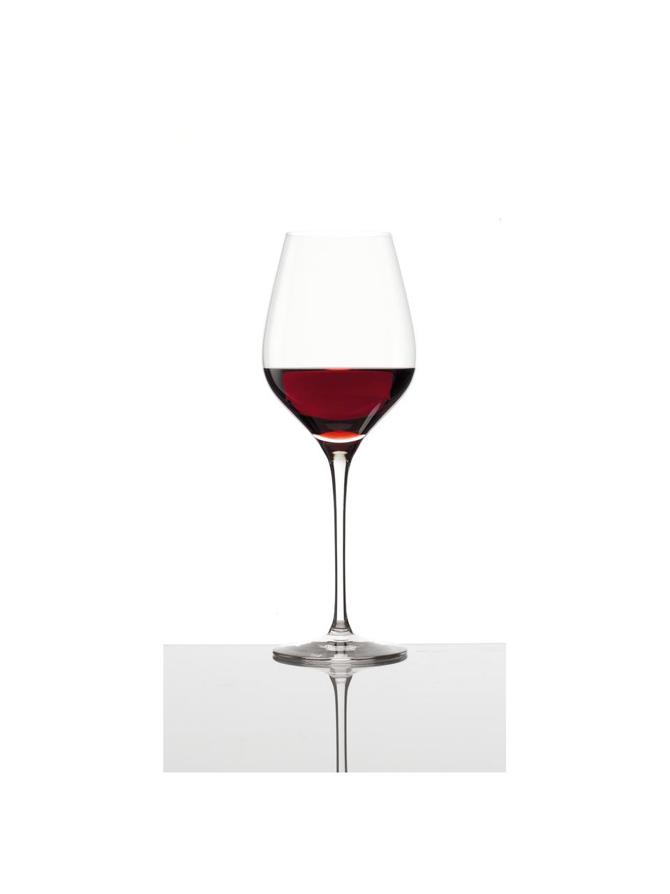 Kristall-Rotweingläser Exquisit, 6 Stück, Kristallglas, Transparent, Ø 7 x H 24 cm, 480 ml