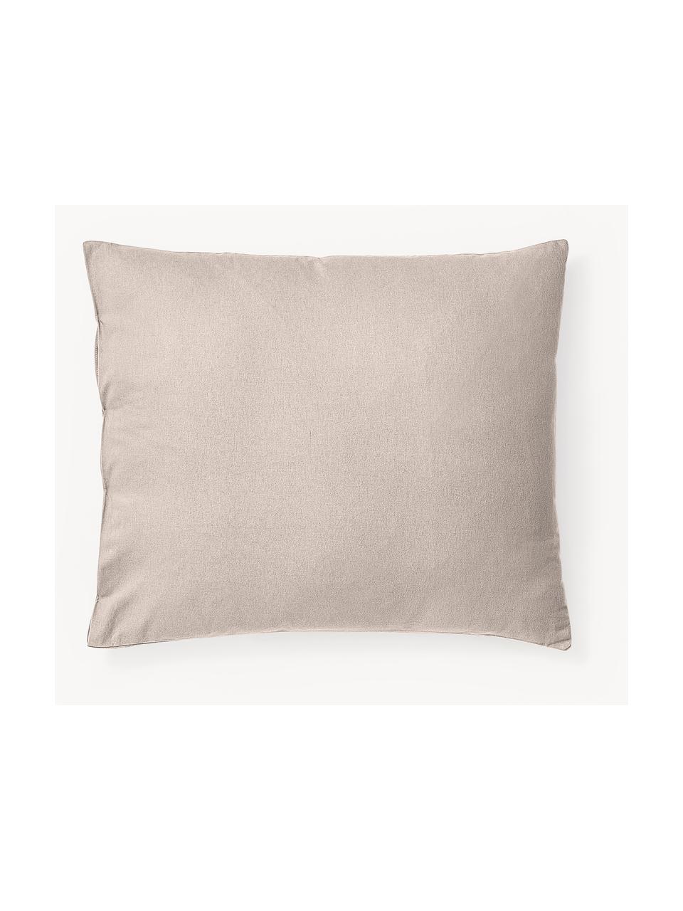 Flanellen kussenhoes Biba, Weeftechniek: flanel, Beige, B 60 x L 70 cm