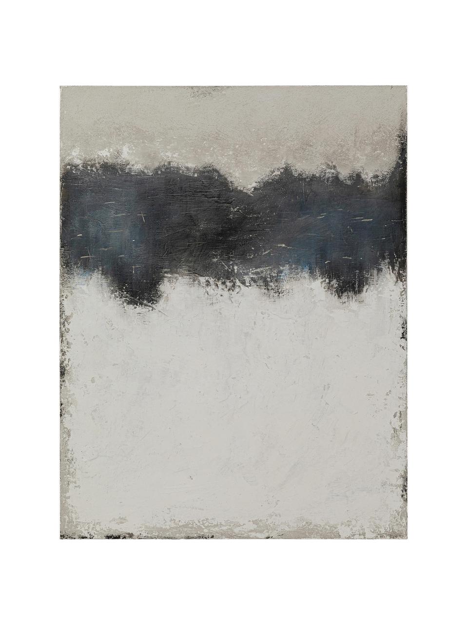 Ręcznie malowany obraz na płótnie Mare, Odcienie beżowego, odcienie szarego, S 90 x W 120 cm