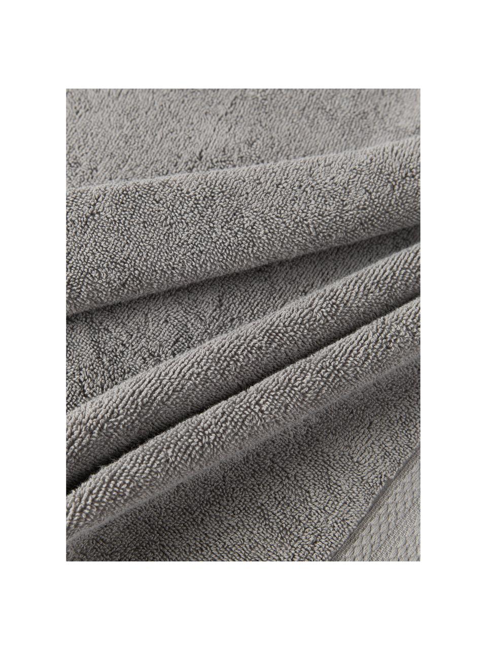 Handtuch-Set Premium aus Bio-Baumwolle, in verschiedenen Setgrössen, 100 % Bio-Baumwolle, GOTS-zertifiziert (von GCL International, GCL-300517)
Schwere Qualität, 600 g/m², Dunkelgrau, 4er-Set (Handtuch & Duschtuch)