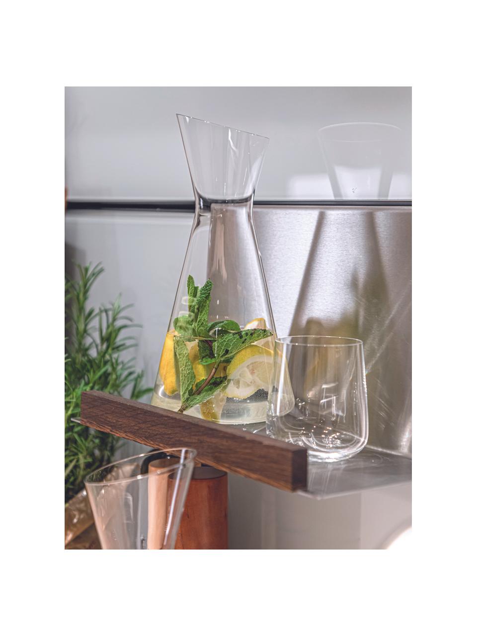 Kristall-Wassergläser Style, 4 Stück, Kristallglas, Transparent, Ø 9 x H 9 cm, 340 ml