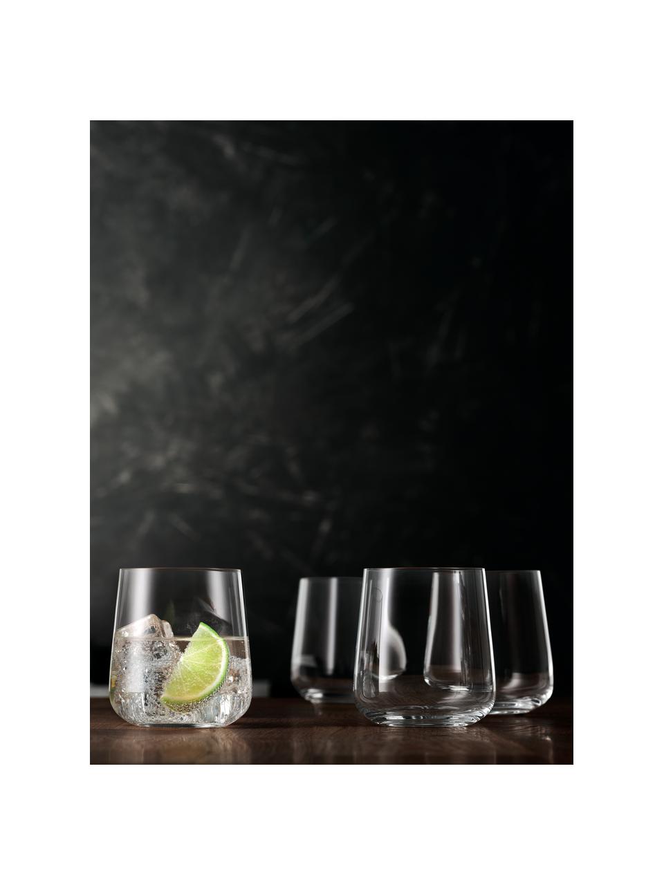 Kristall-Gläser Style, 4 Stück, Kristallglas

Bring den Glanz von Kristallglas auf Deinen Esstisch! Das Glas ist außergewöhnlich transparent und schwer, dadurch fühlt es sich wertig an und sieht gleichzeitig auch noch gut aus. Zudem machen die filigranen Schliffe jedes Stück zu einem besonderen It-Piece, das sowohl praktisch als auch schön ist., Transparent, Ø 9 x H 9 cm, 340 ml