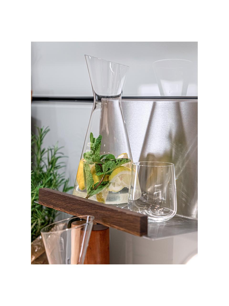 Kristall-Gläser Style, 4 Stück, Kristallglas, Transparent, Ø 9 x H 9 cm, 340 ml