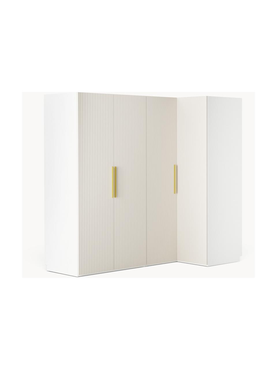 Armoire d'angle modulaire Simone, larg. 215 cm, plusieurs variantes, Bois, beige, Basic Interior : larg. 215 x haut. 200 cm, avec module d'angle