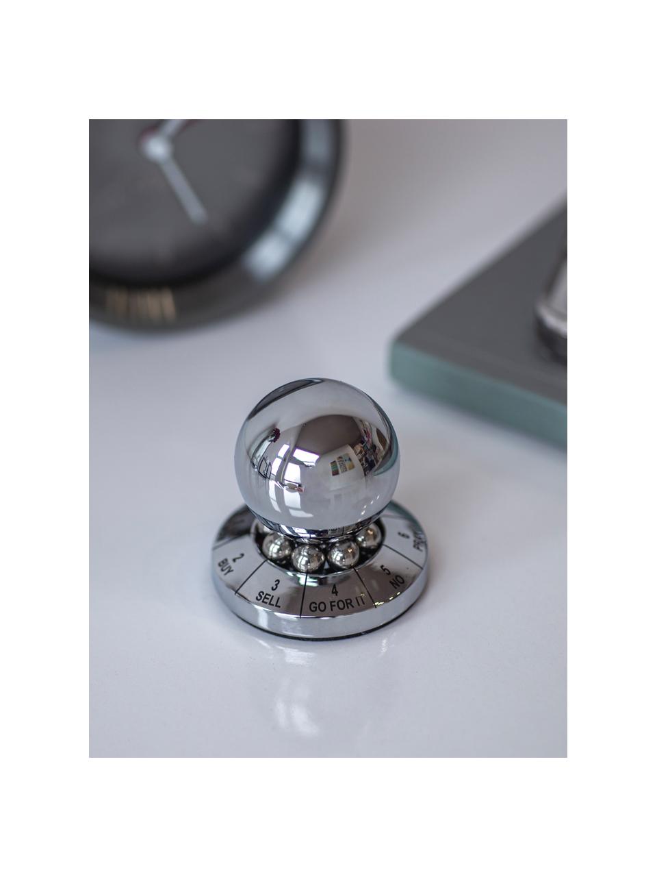 Entscheidungskugel Bally, Metall, beschichtet, Silberfarben, Ø 5 x H 5 cm