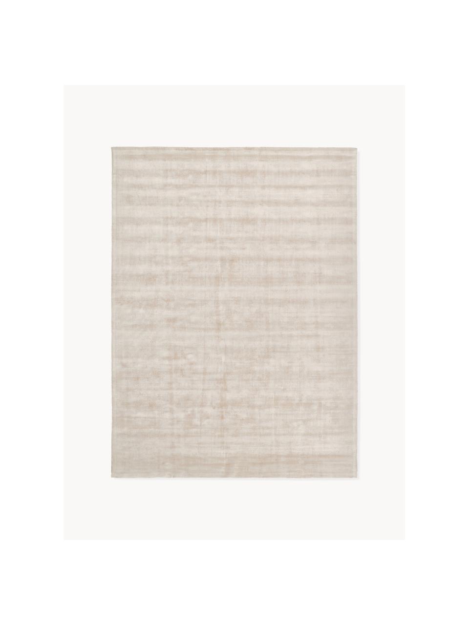 Ručně tkaný viskózový koberec Jane, Světle béžová, Š 300 cm, D 400 cm (velikost XL)