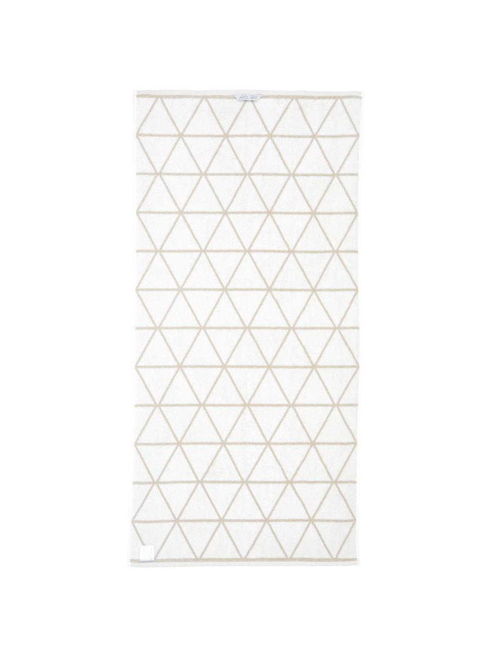 Lot de serviettes de bain réversibles Elina, 3 élém., 100 % coton
Grammage intermédiaire 550 g/m², Beige, blanc crème, Lot de différentes tailles