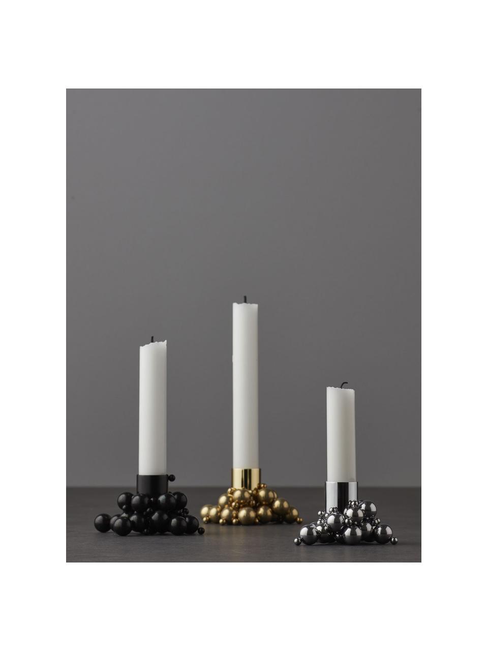 Magnetischer Kerzenhalter Molekyl, Stahl, beschichtet, Silberfarben, Ø 3 x H 4 cm