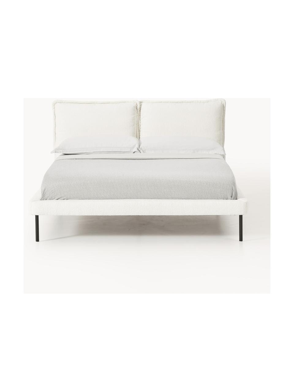 Polsterbett Amelia, Bezug: 100 % Polyester Der hochw, Gestell: , Webstoff Off White, B 140 x L 200 cm