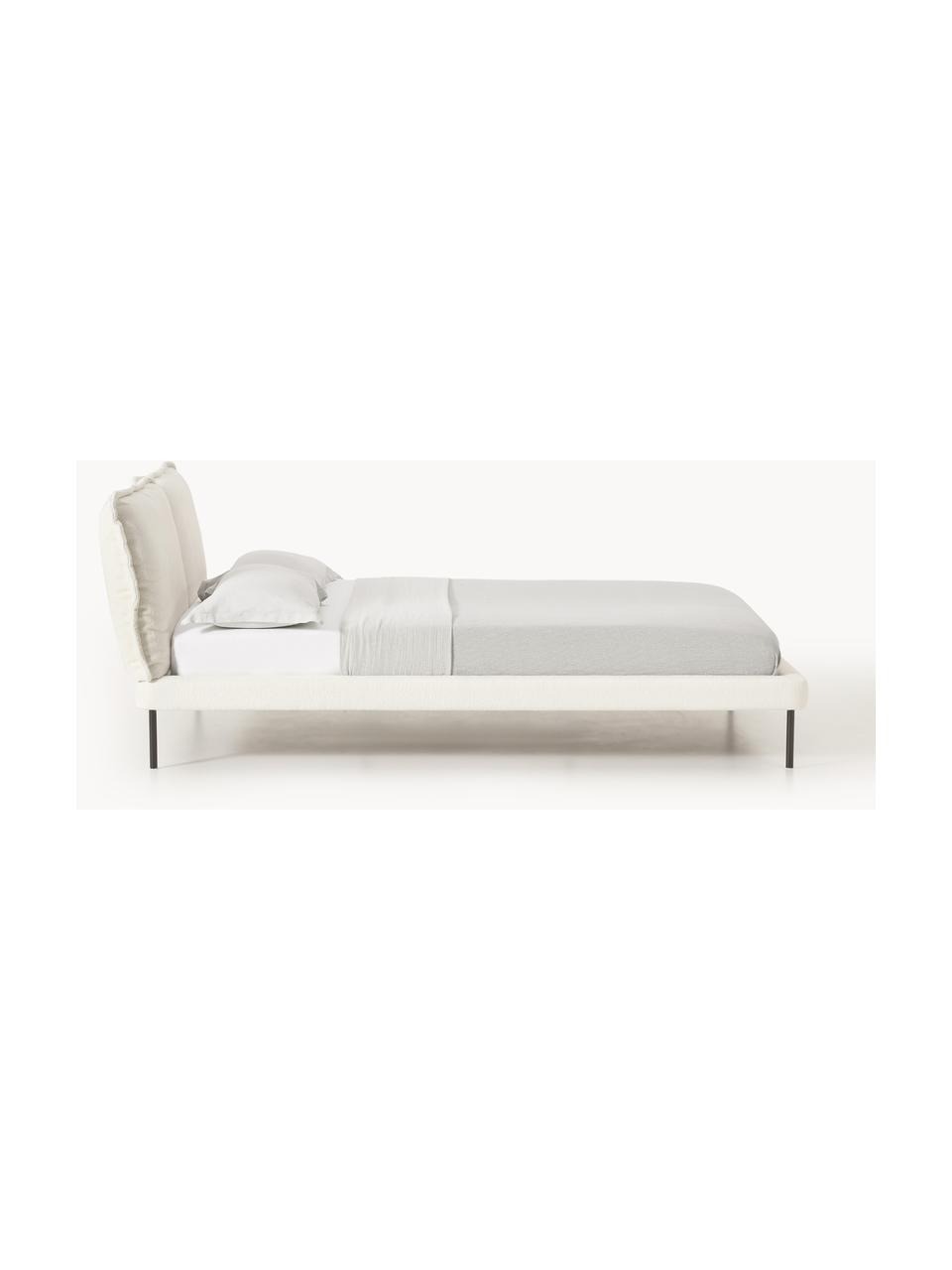 Polsterbett Amelia, Bezug: 100 % Polyester Der hochw, Gestell: , Webstoff Off White, B 140 x L 200 cm