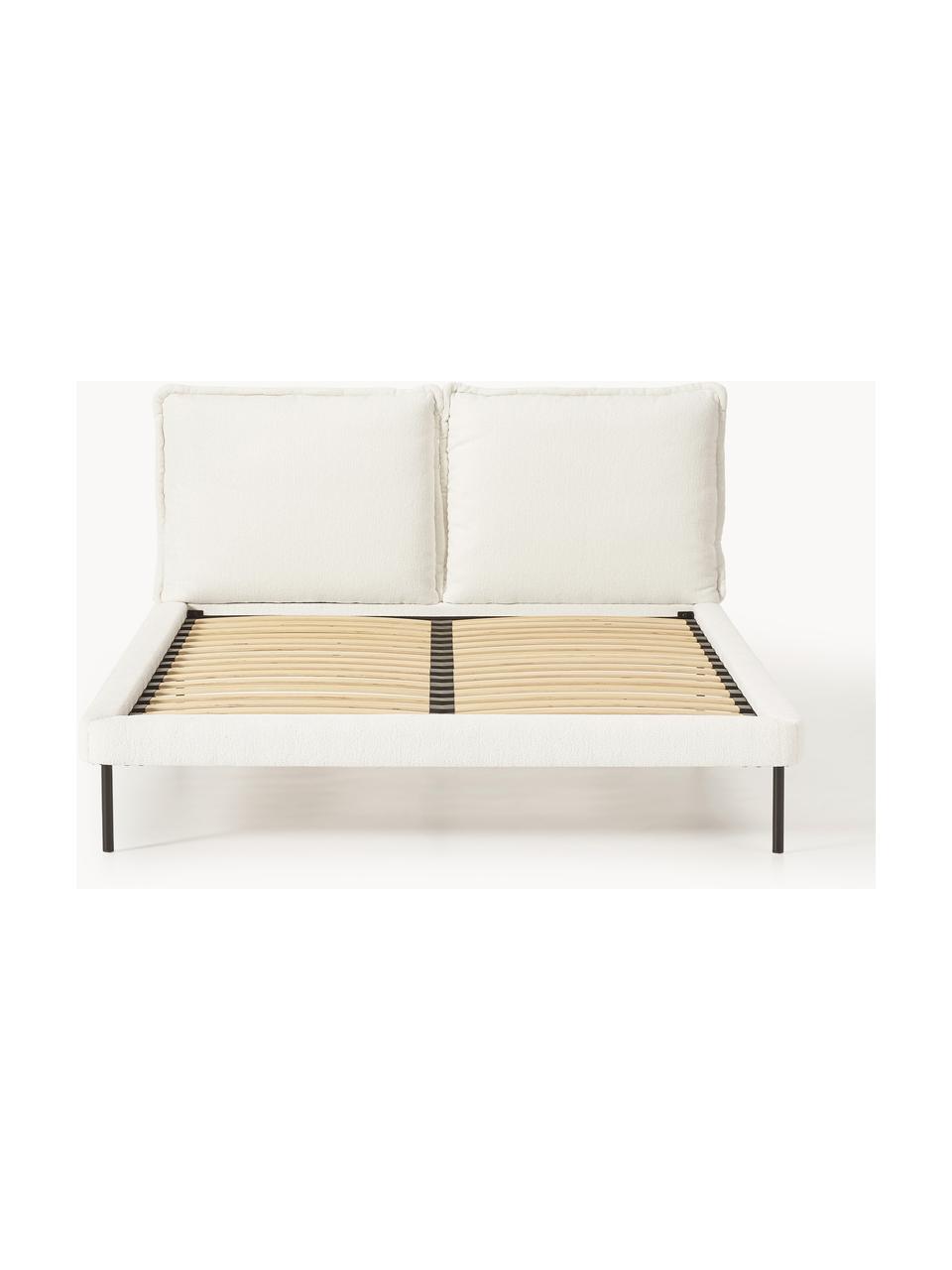 Polsterbett Amelia, Bezug: 100 % Polyester Der hochw, Gestell: , Webstoff Off White, B 140 x L 200 cm