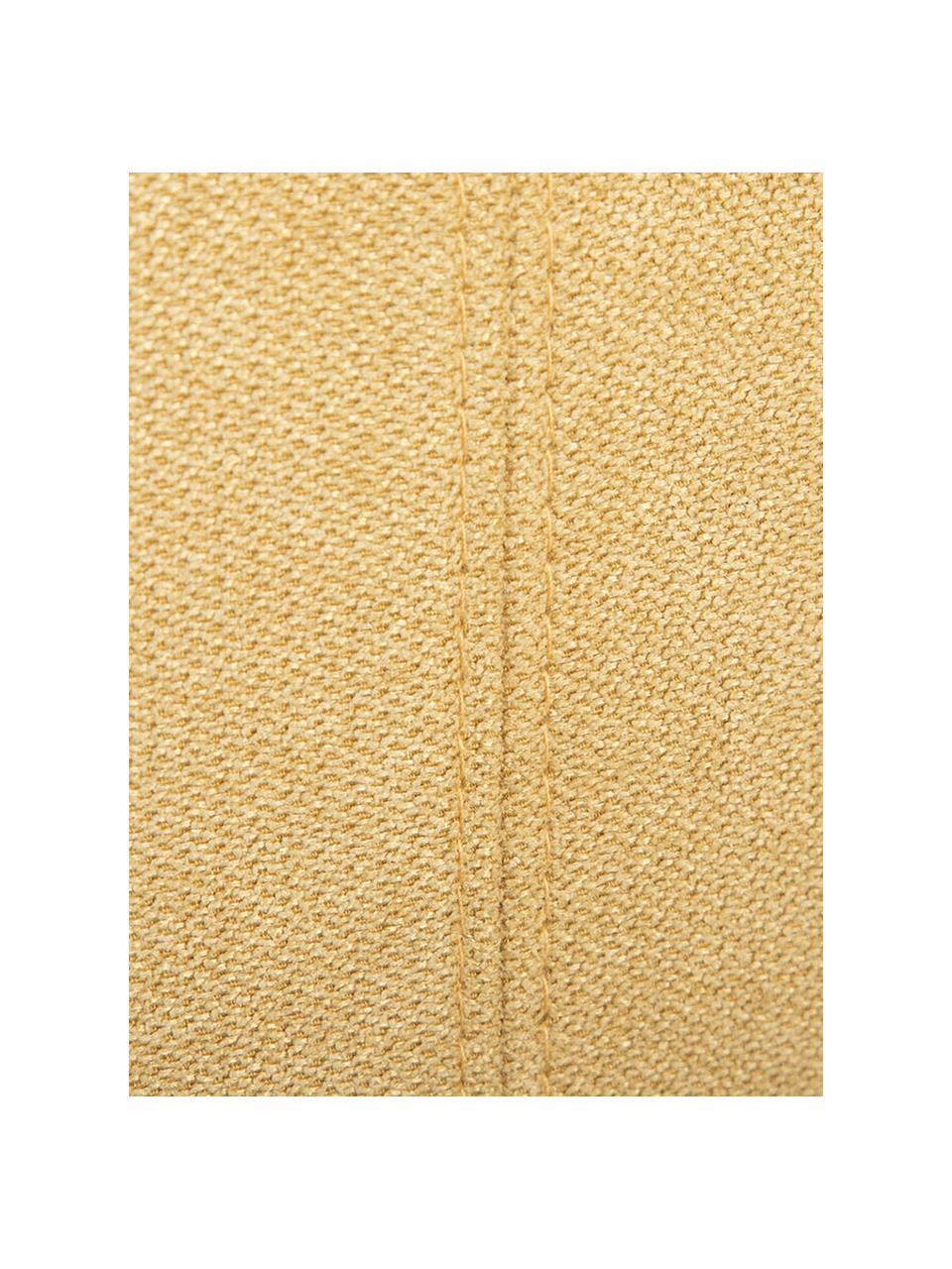 Silla tapizada Dudek, Tapizado: poliéster, Estructura: madera de caucho, Amarillo, An 47 x Al 101 cm