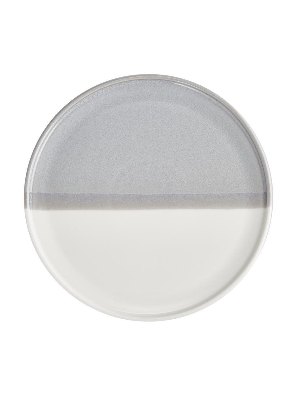Porcelánové snídaňové talíře Ilan, 2 ks, Porcelán, Modrá, krémově bílá, Ø 21 cm, V 2 cm
