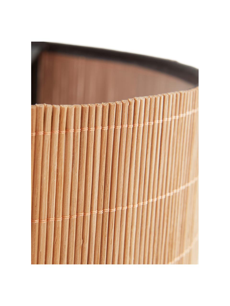 Bambusové nástěnné svítidlo se zástrčkou Blaze, Světle hnědá, Š 30 cm, V 20 cm