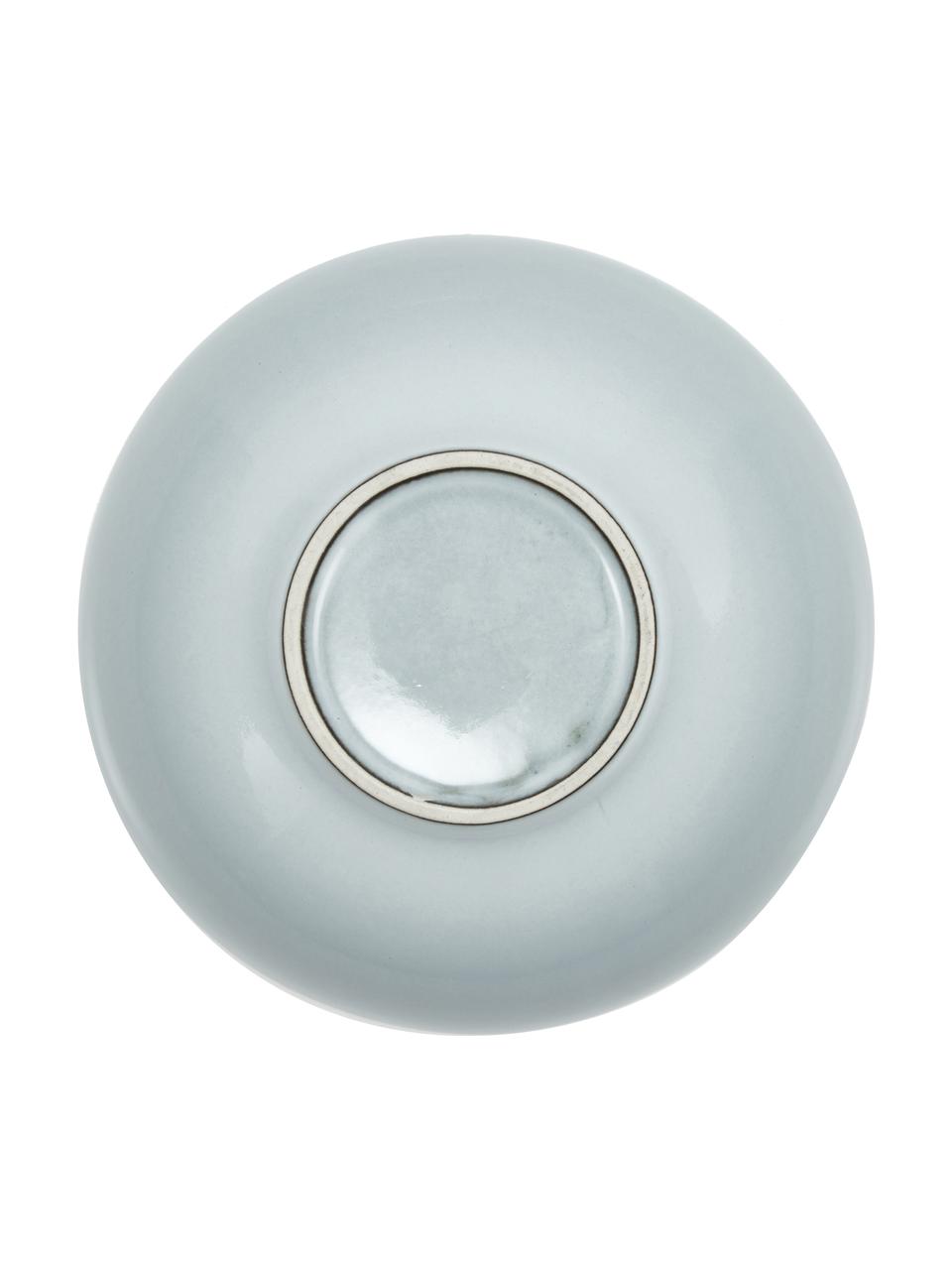 Bols artisanaux en grès Thalia, 2 pièces, Grès cérame, Bleu-gris, Ø 18 x haut. 6 cm