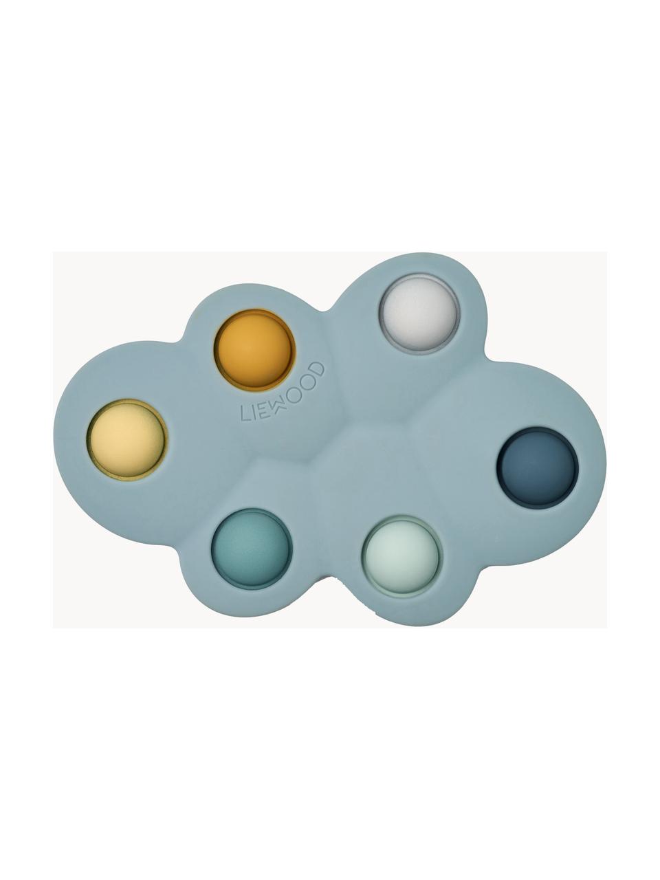 Juguete sensorial Anne, Silicona, Azul claro, multicolor, An 8 x L 12 cm