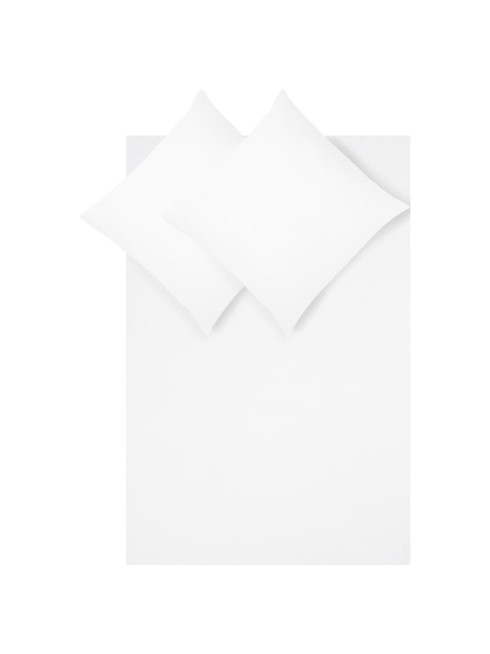 Flanell-Bettwäsche Biba in Weiss, Webart: Flanell Flanell ist ein k, Weiss, 135 x 200 cm + 1 Kissen 80 x 80 cm