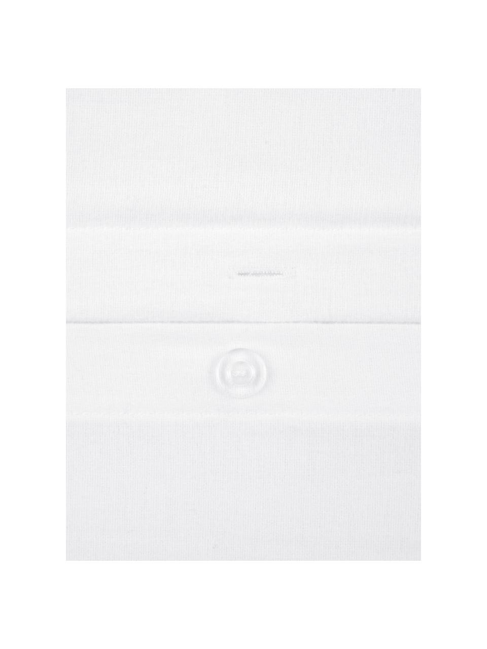 Pościel z flaneli Biba, Biały, 135 x 200 cm + 1 poduszka 80 x 80 cm