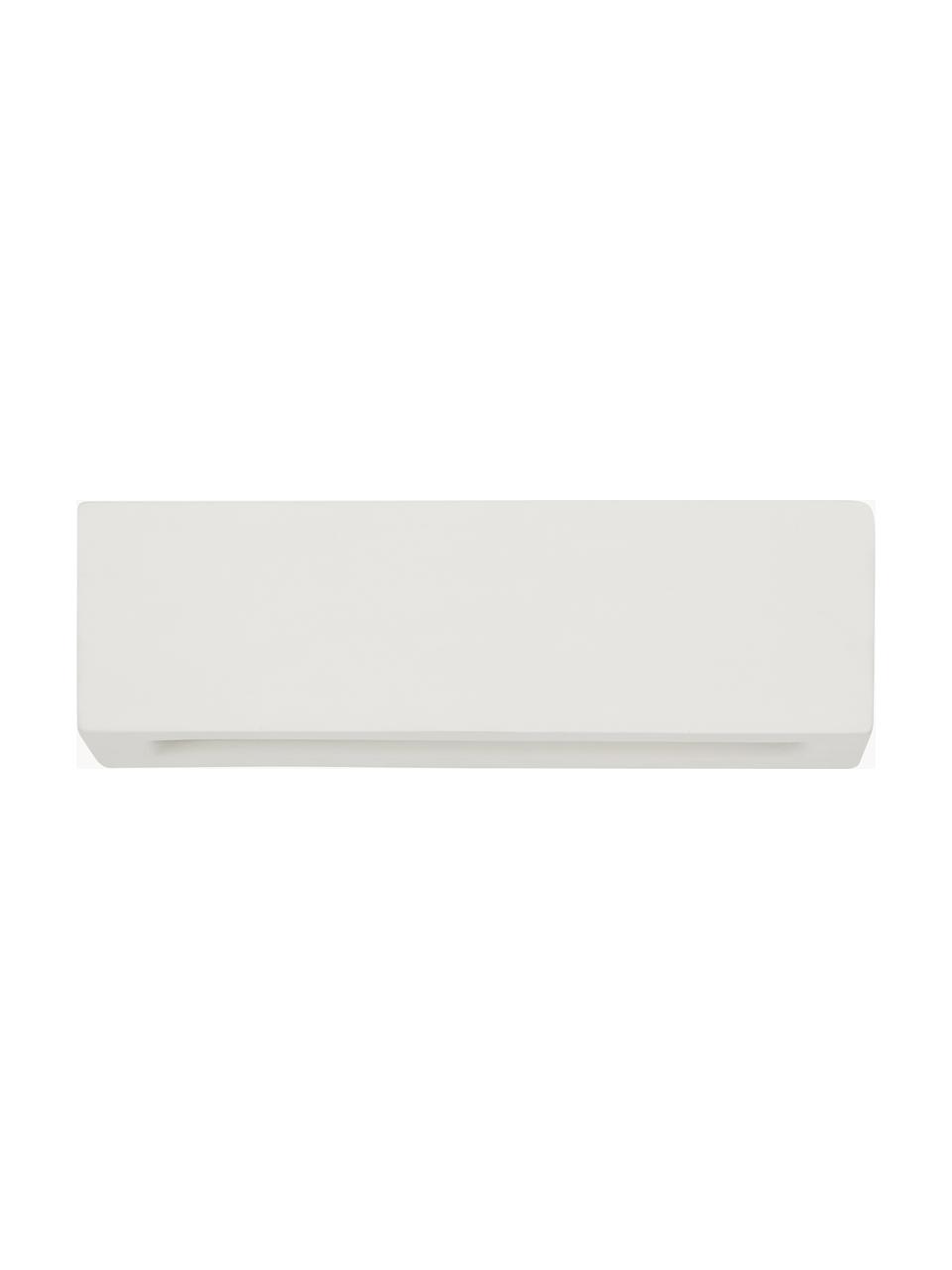 Aplique de cerámica Madrid, Pantalla: cerámica mate, Blanco Off White, An 32 x Al 9 cm