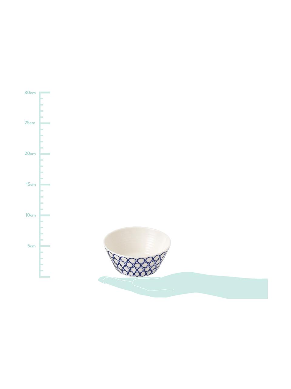 Bol porcelaine design Pacific, 6 élém., Blanc, bleu