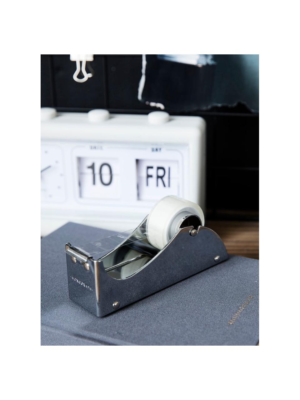Portacelo y dispensador de cinta adhesiva Siba, Metal, Plateado, An 13 x Al 5 cm