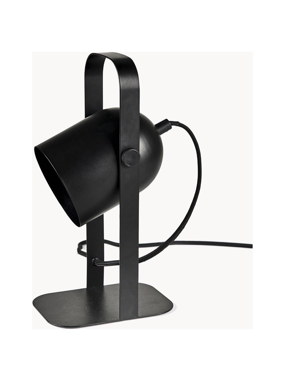 Nastaviteľná stolová lampa Nesvik, Čierna, Š 11 x V 29 cm