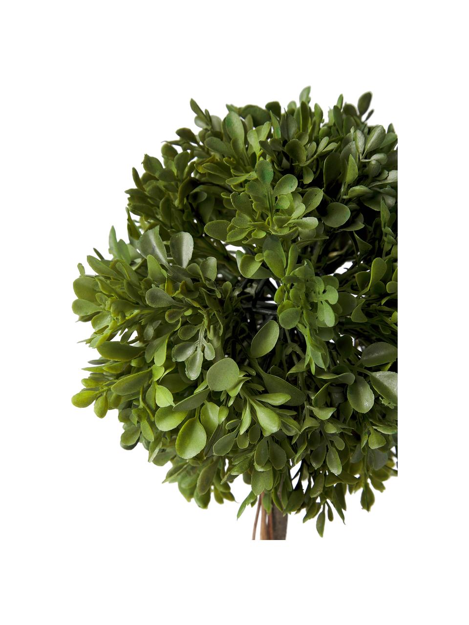 Handgemaakte kunstboom Moni, Pot: rotan, Groen, bruin, Ø 20 x H 43 cm