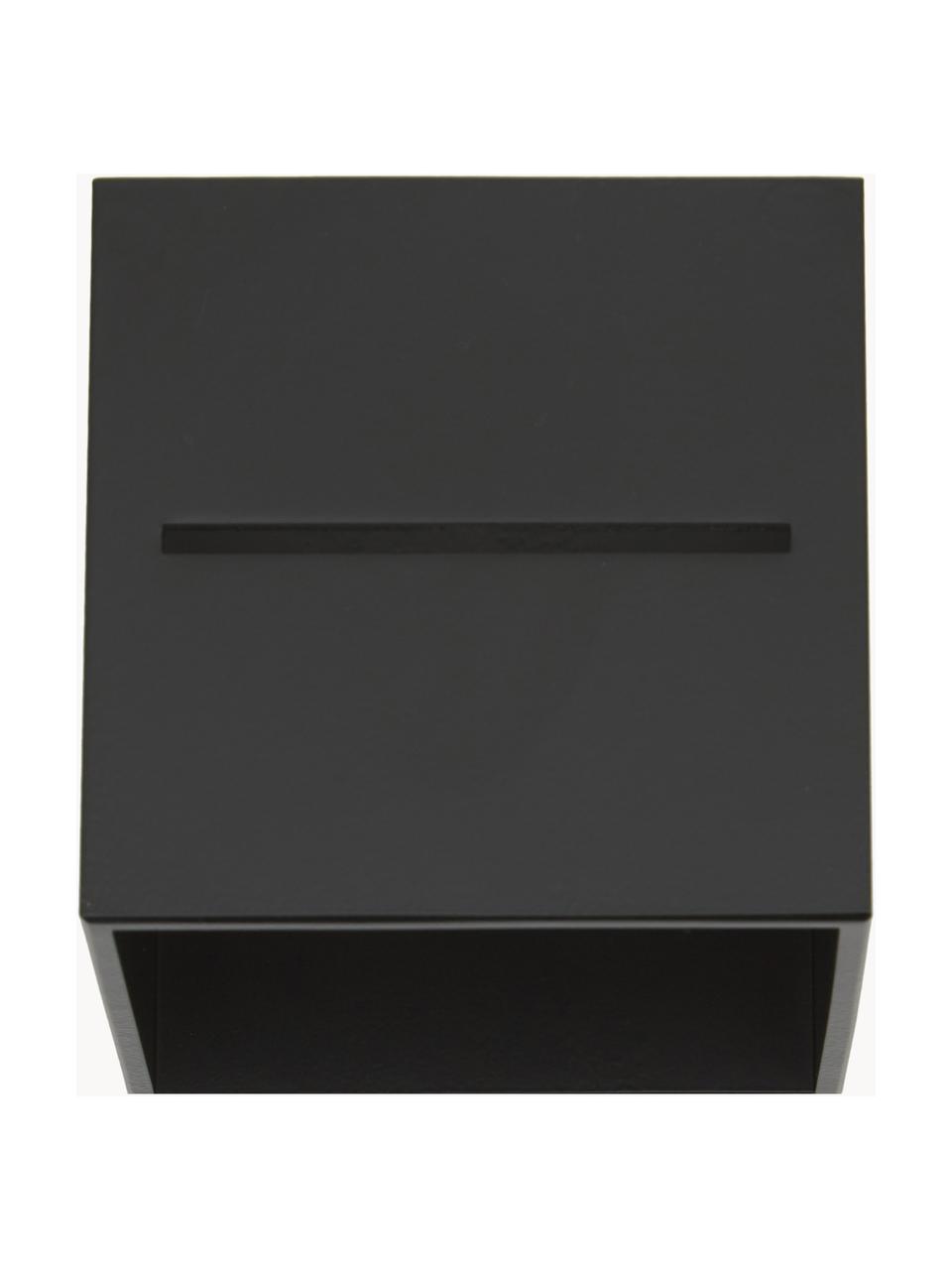Malé nástěnné svítidlo Lorum, Černá, Š 10 cm, V 10 cm