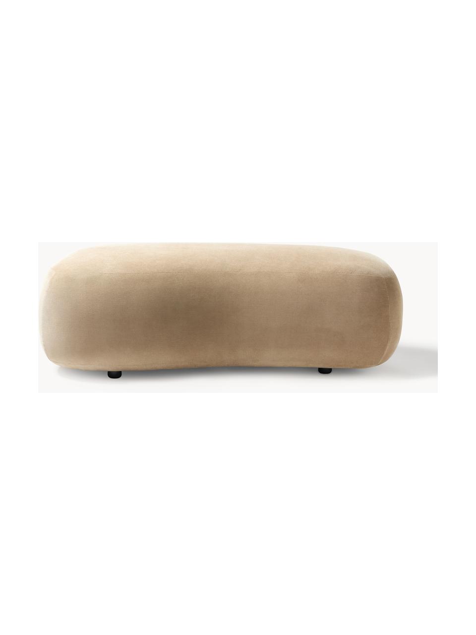 Hocker Alba, Bezug: 97% Polyester, 3% Nylon D, Gestell: Massives Fichtenholz, Bir, Webstoff Beige, B 130 x T 62 cm