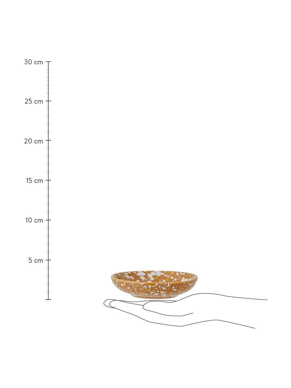 Kleines Schälchen Carmel mit effektvoller Glasur Ø 11 cm, 2 Stück, Steingut, Braun, Beige, Ø 11 x H 3 cm