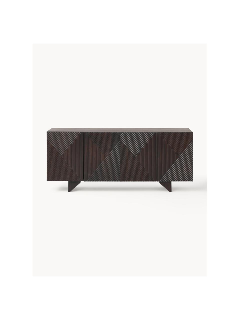 Sideboard Louis aus Massivholz mit Türen, Mangoholz, B 177 x H 75 cm