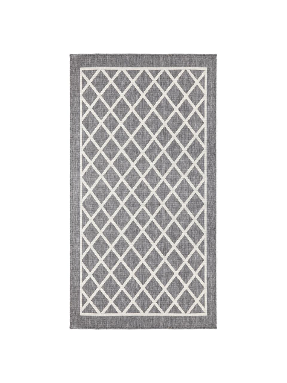 Alfombra reversible de interior/exterior Sydney, Gris, crema, An 160 x L 230 cm (Tamaño M)