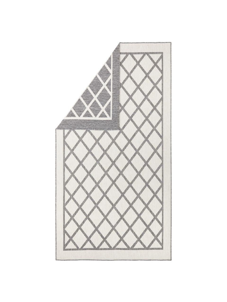 Dwustronny dywan wewnętrzny/zewnętrzny Sydney, Szary, kremowy, S 160 x D 230 cm (Rozmiar M)
