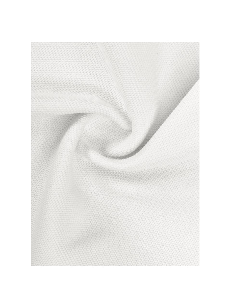 Funda de cojín de algodón Mads, 100% algodón, Blanco crema, An 60 x L 60 cm
