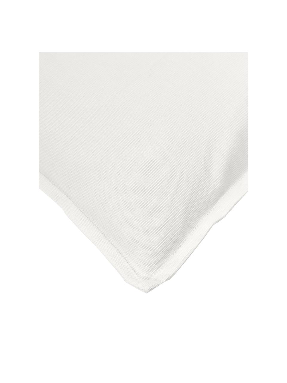 Funda de cojín de algodón Mads, 100% algodón, Blanco crema, An 60 x L 60 cm
