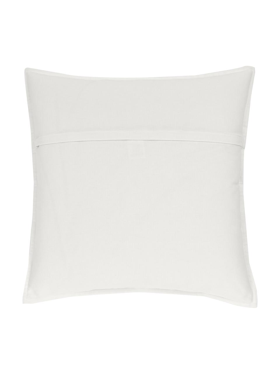 Federa arredo in cotone bianco crema Mads, 100% cotone, Bianco crema, Larg. 60 x Lung. 60 cm