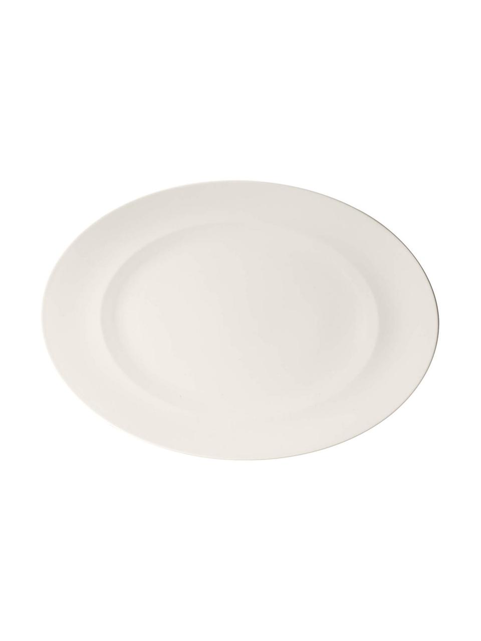 Porcelánový servírovací talíř For Me, Porcelán, Bílá, D 41 cm, Š 29 cm